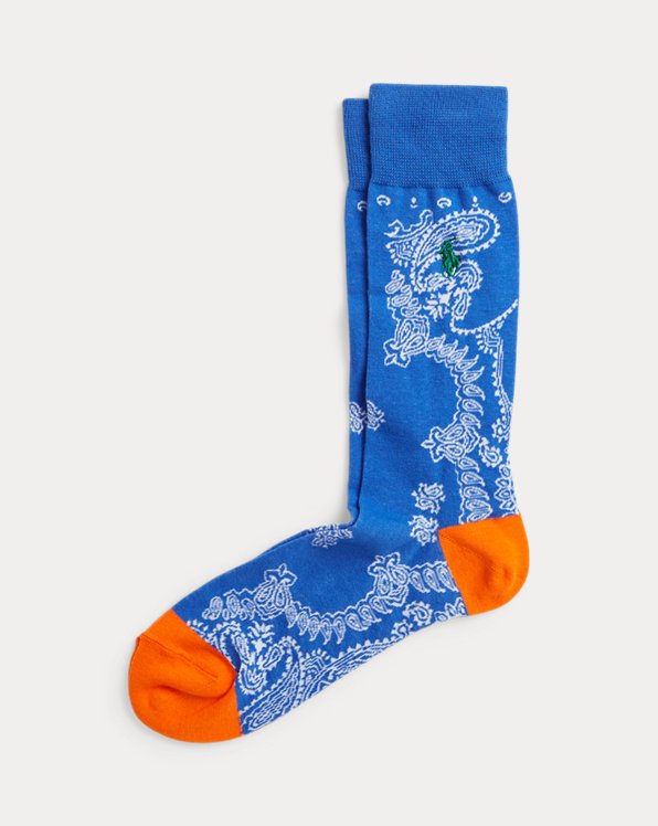 Bandanna-Motif Trouser Socks