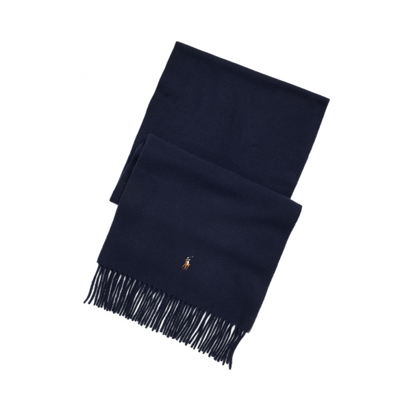 Fringe Virgin Wool Scarf for Men Ralph Lauren® UK
