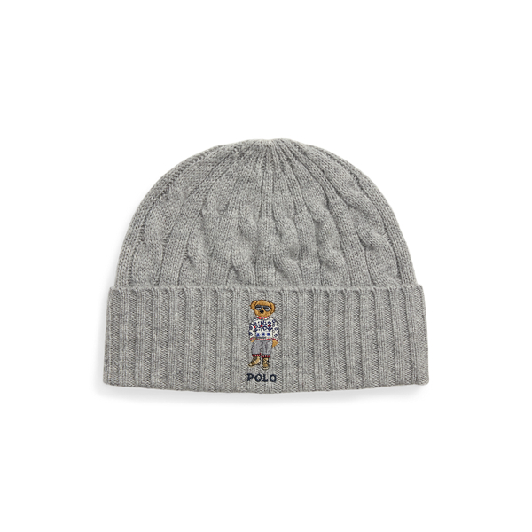 Grey polo beanie outlet