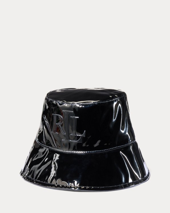 Water-Resistant Faux-Leather Bucket Hat