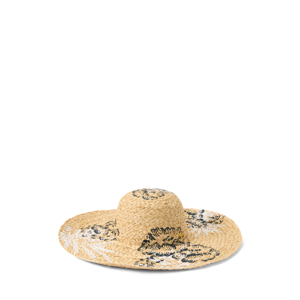Floral Raffia Sun Hat
