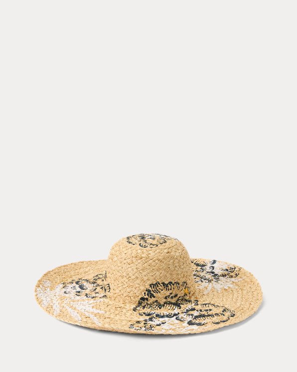 Floral Raffia Sun Hat