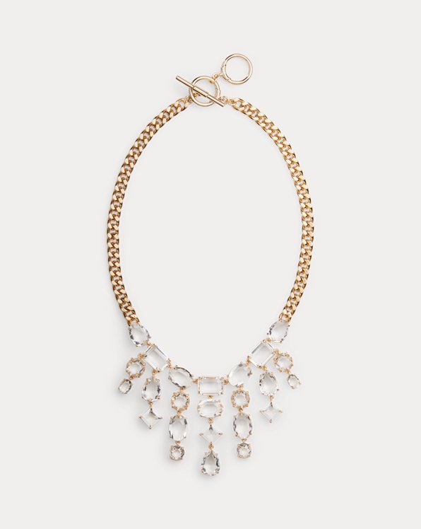 Gold-Tone Stone Necklace