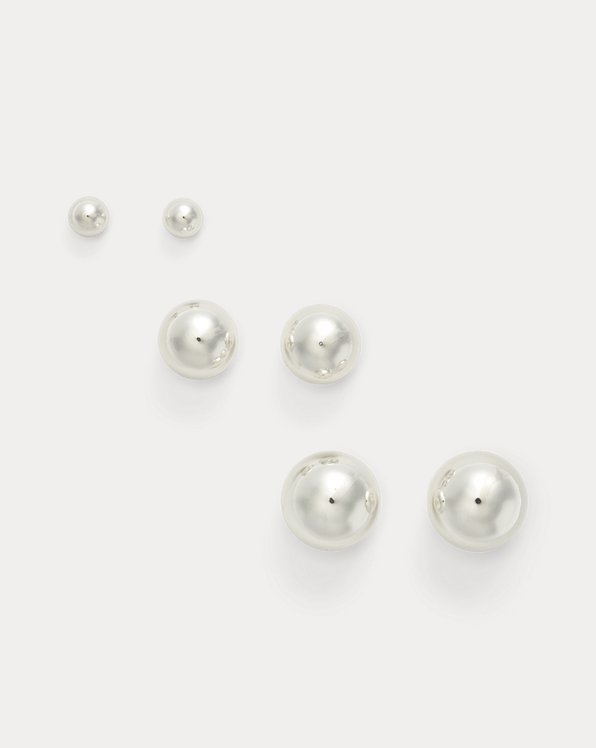 Silver-Tone Earring Set