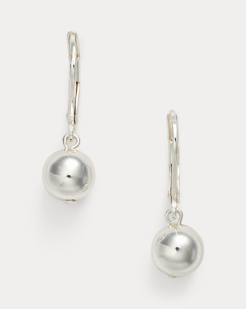 Silver-Tone Beaded Drop Earrings Lauren 1