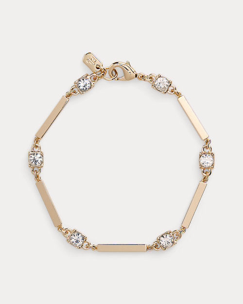 Gold-Tone Crystal Flex Bracelet