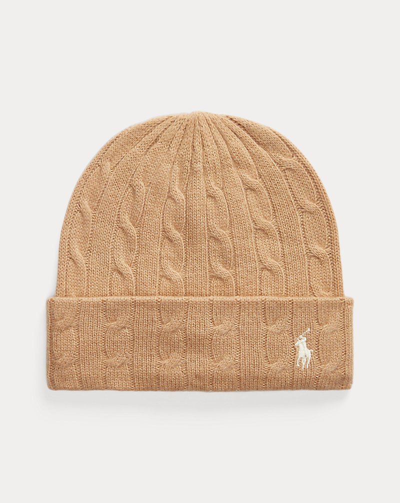 Cable-Knit Wool-Cashmere Beanie Polo Ralph Lauren 1