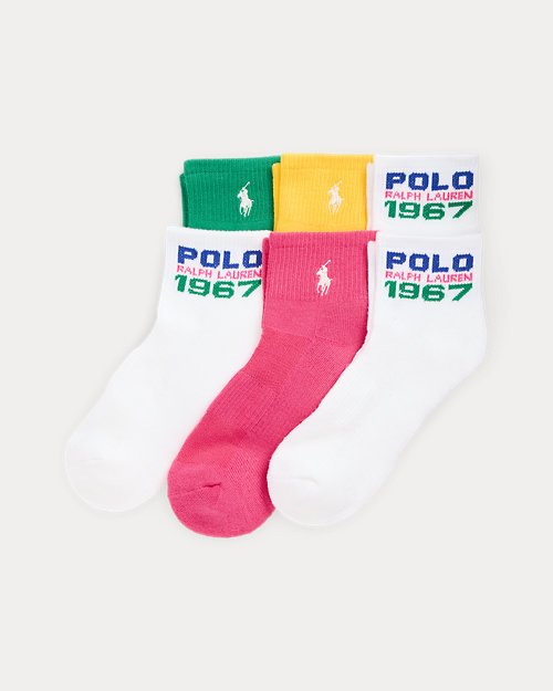 Logo Mesh Ankle Sock 6-Pack