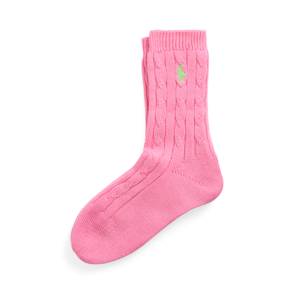 Women's Pink Polo Ralph Lauren Socks & Tights