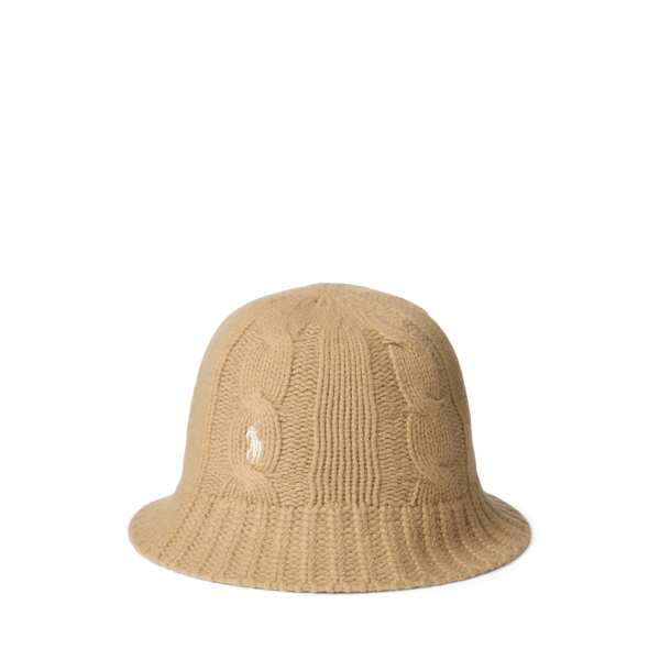 Cable-Knit Wool-Blend Bucket Hat