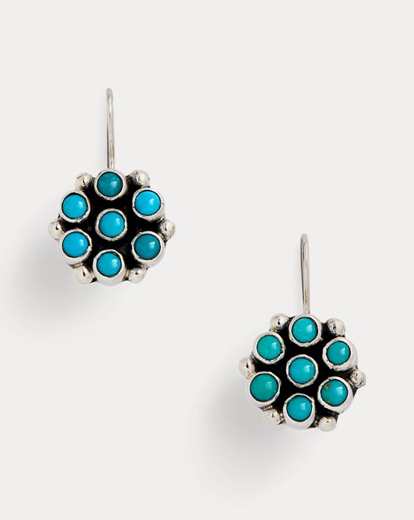 Lister Family Floral Turquoise Earrings
