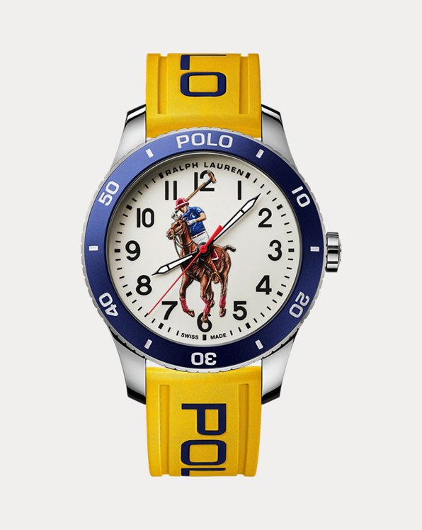 Bisel azul most. bran. Polo Player 42 MM