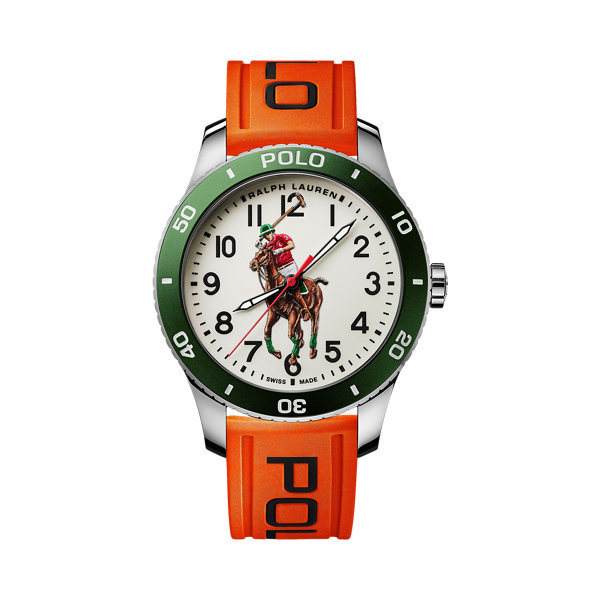 Polo horloge met witte wijzerplaat voor Men Ralph Lauren® NL