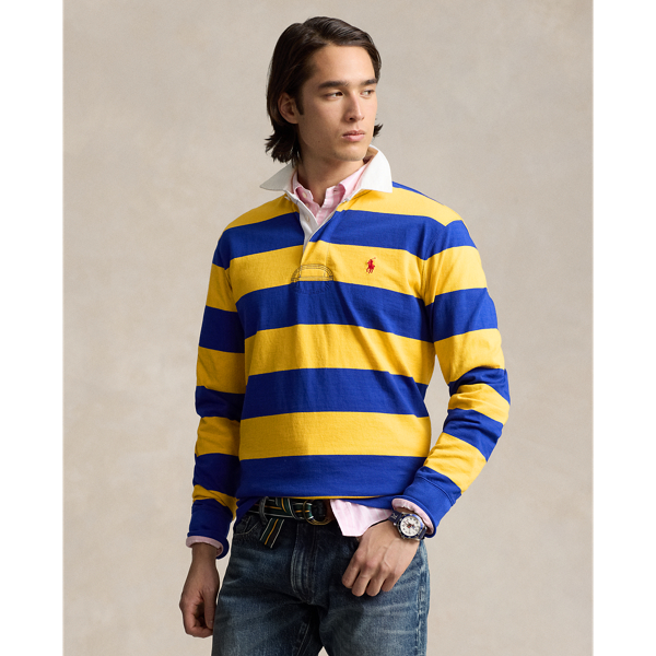 Men s Yellow Rugby Shirts Ralph Lauren GE