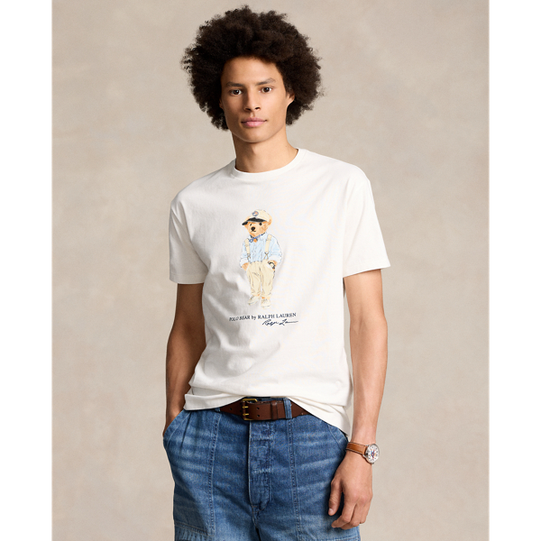 Classic-Fit Jersey-T-Shirt mit Polo Bear