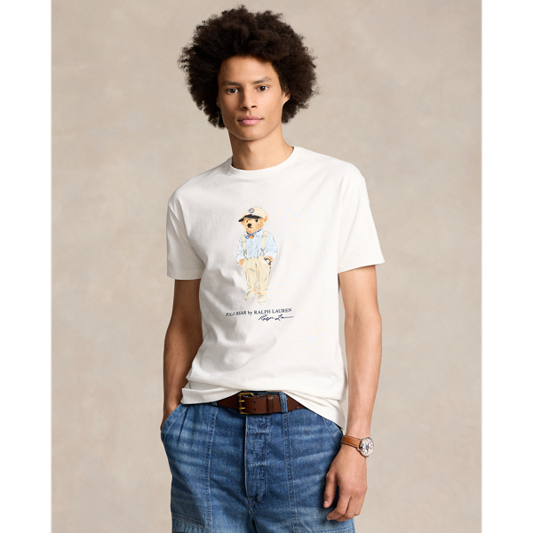 Classic-Fit Jersey-T-Shirt mit Polo Bear