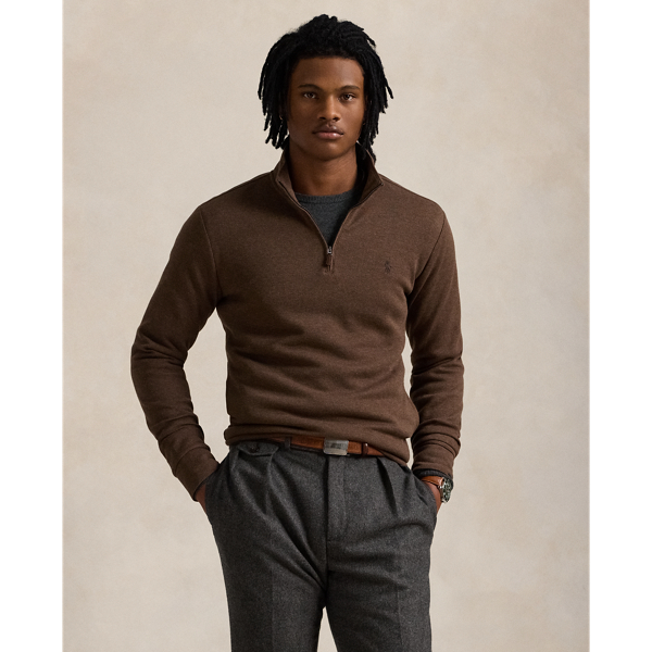 Mens designer quarter zip sweater hotsell