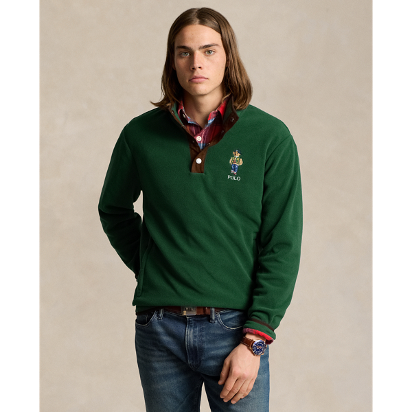 Green polo sweatshirt deals