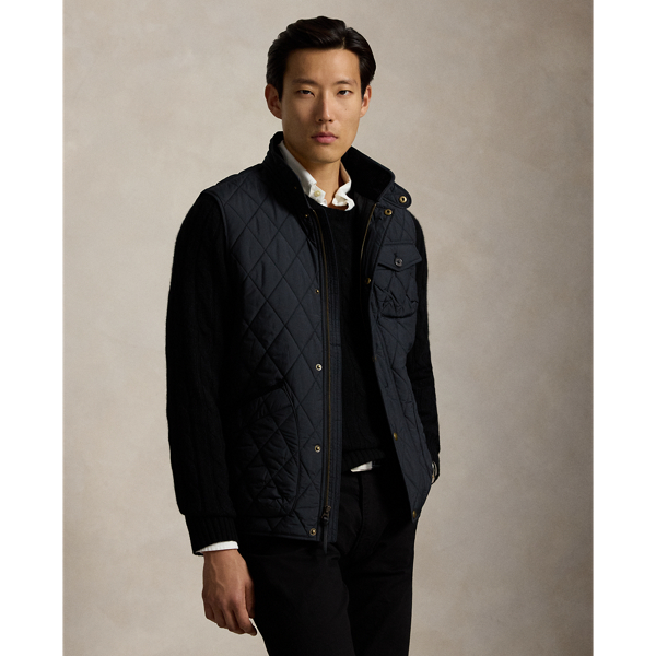 Gilet tactique multi-poches en cuir marron pour homme