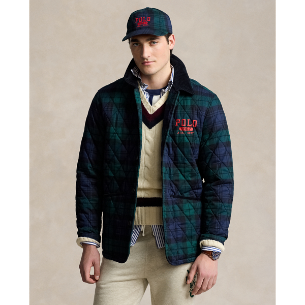 Logo Plaid Barn Coat