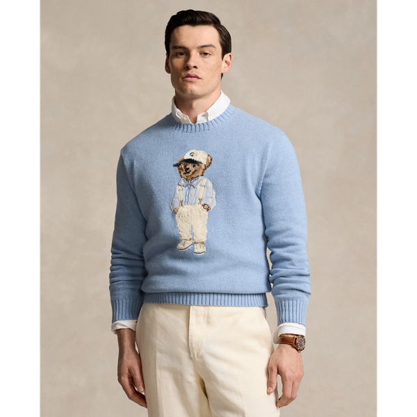 Baumwollpullover mit Polo Bear