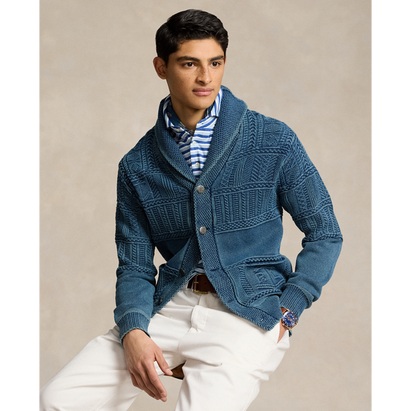 Anchor Aran-Knit Cotton Cardigan Polo Ralph Lauren 1