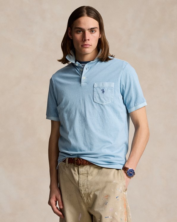 Classic Fit Garment-Dyed Polo Shirt