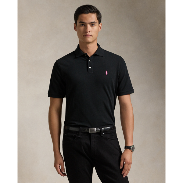Pink Pony Stretch Mesh Polo Shirt