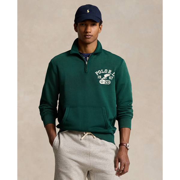 Graphic Fleece Quarter-Zip Sweatshirt