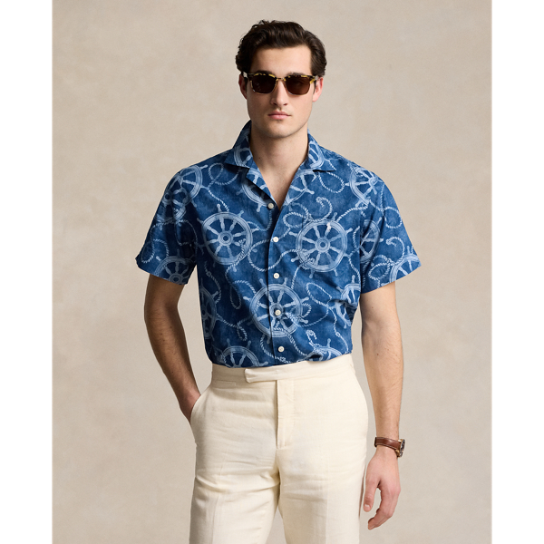 Classic Fit Cotton-Linen Camp Shirt Polo Ralph Lauren 1