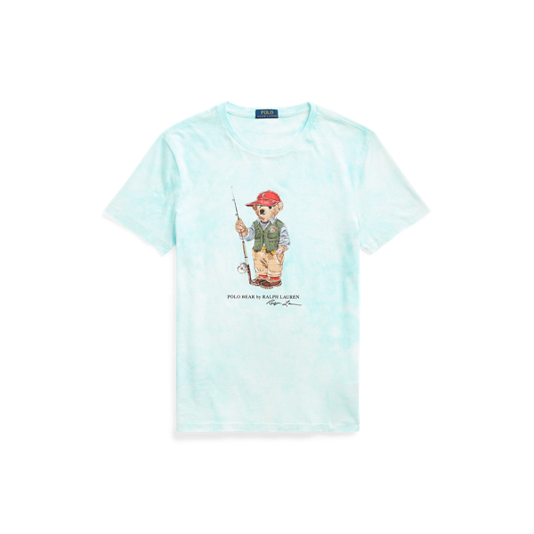 Custom-Slim Batik-T-Shirt mit Polo Bear für Men | Ralph Lauren® DE