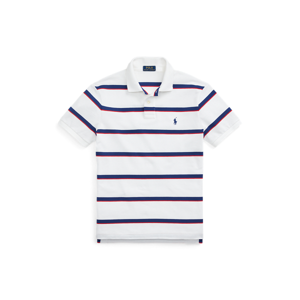 Black white striped ralph lauren polo shirt sale