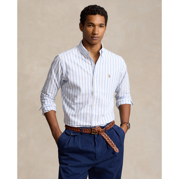 Custom Fit Striped Oxford Shirt
