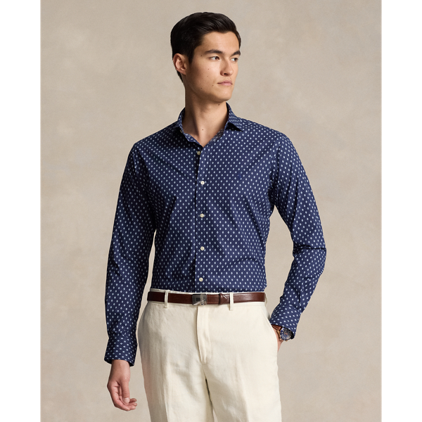 Slim Fit Stretch Poplin Shirt