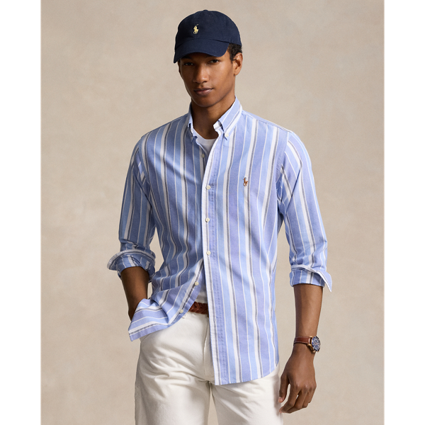 Custom Fit Striped Oxford Shirt