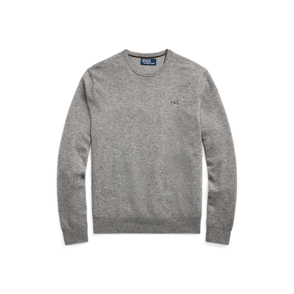 Grey ralph lauren crew neck jumper deals