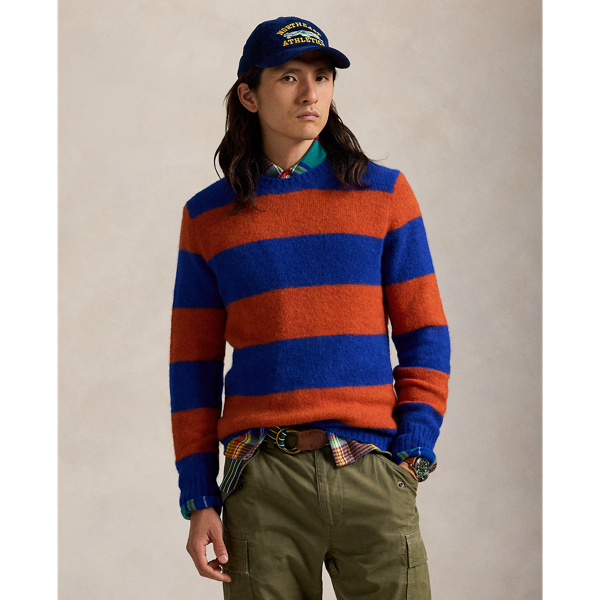 Ae rugby stripe pullover sweater clearance
