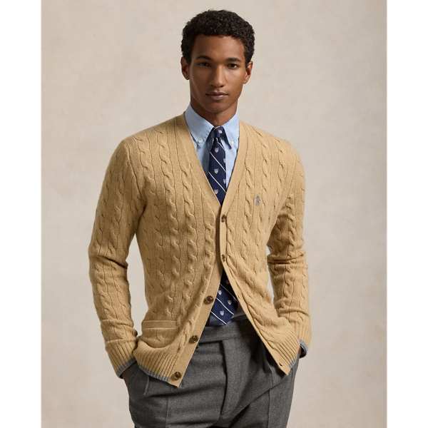 Men s Tan Cardigans Ralph Lauren MA