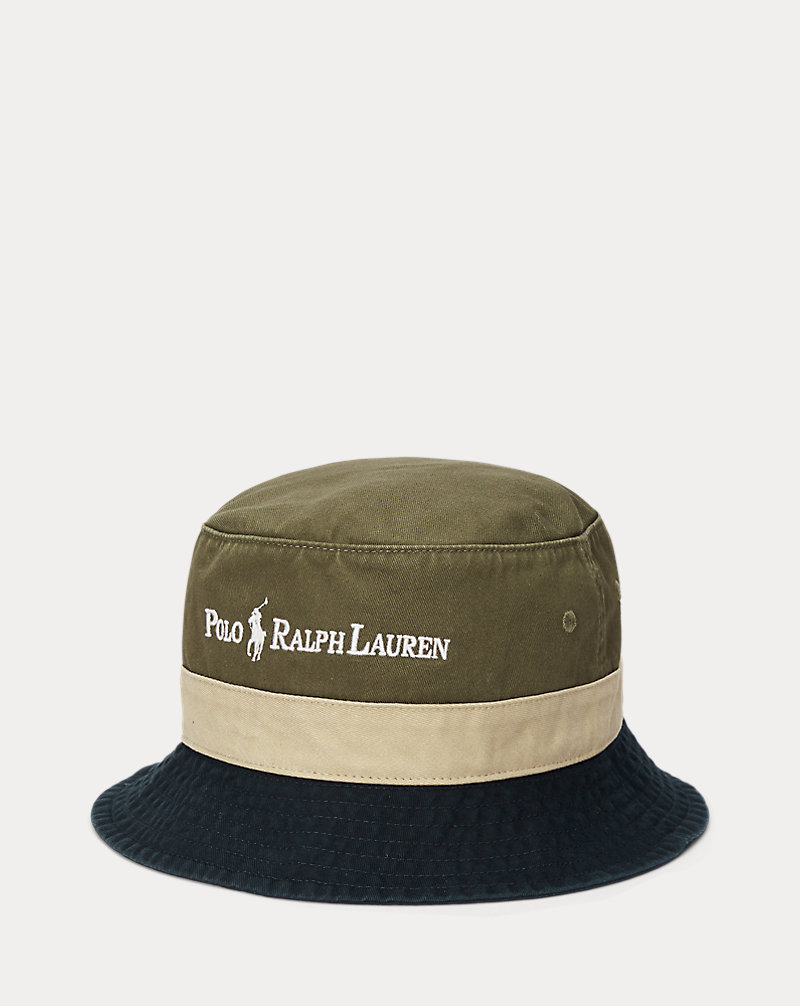 Colour-Blocked Twill Bucket Hat Polo Ralph Lauren 1