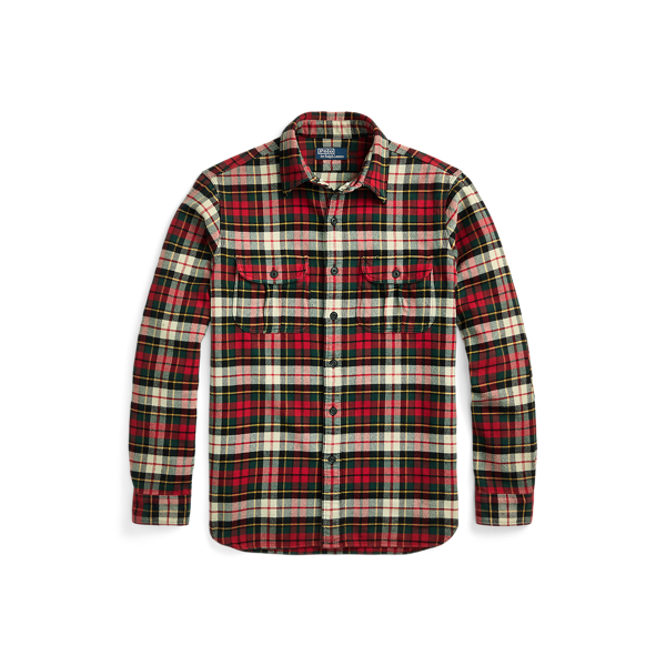 Classic fit plaid workshirt deals