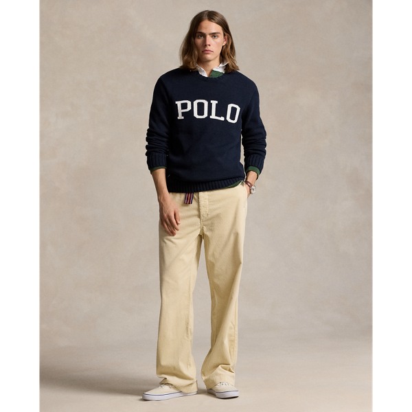 Pantalon velour ralph lauren deals