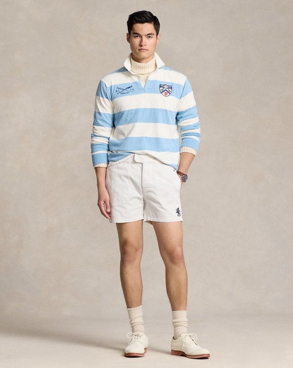 5-Inch Relaxed Fit Twill Rugby Short
