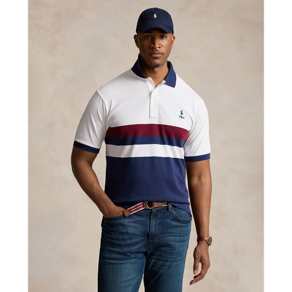 Color-Blocked Soft Cotton Polo Shirt