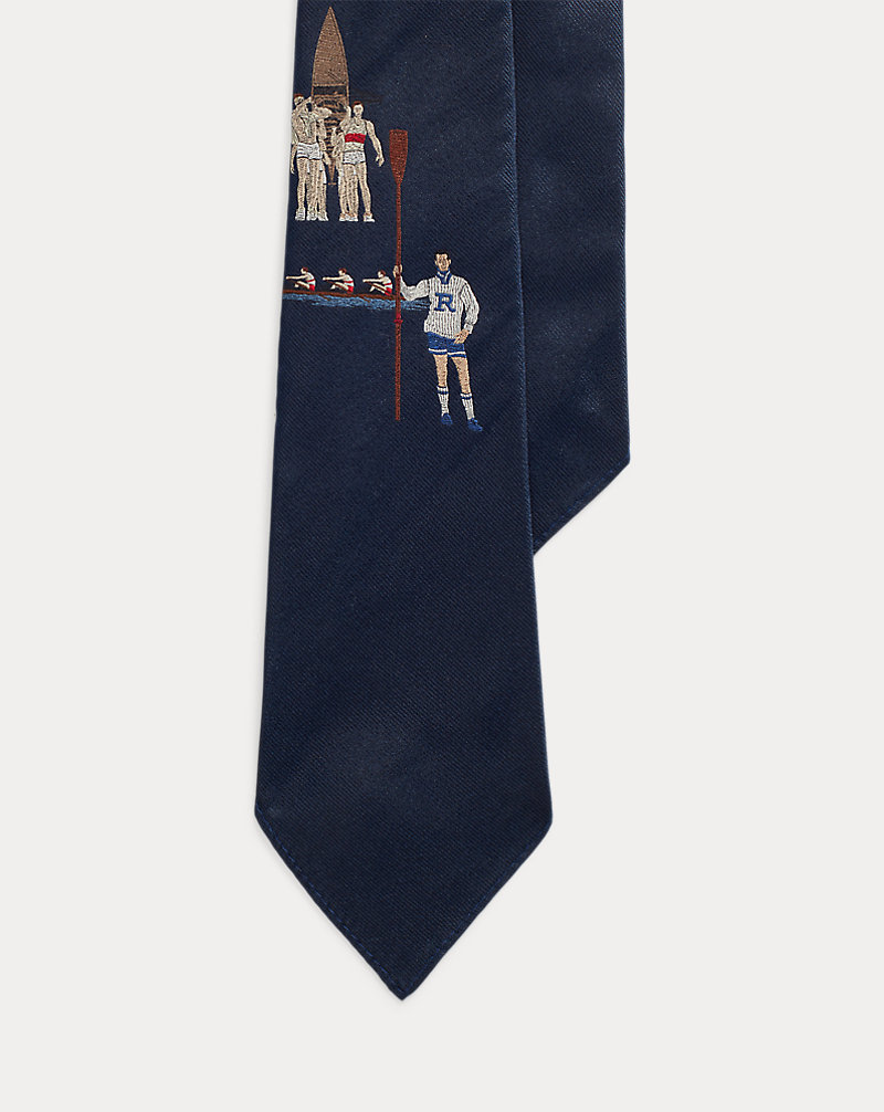Vintage-Inspired Silk Graphic Tie Polo Ralph Lauren 1