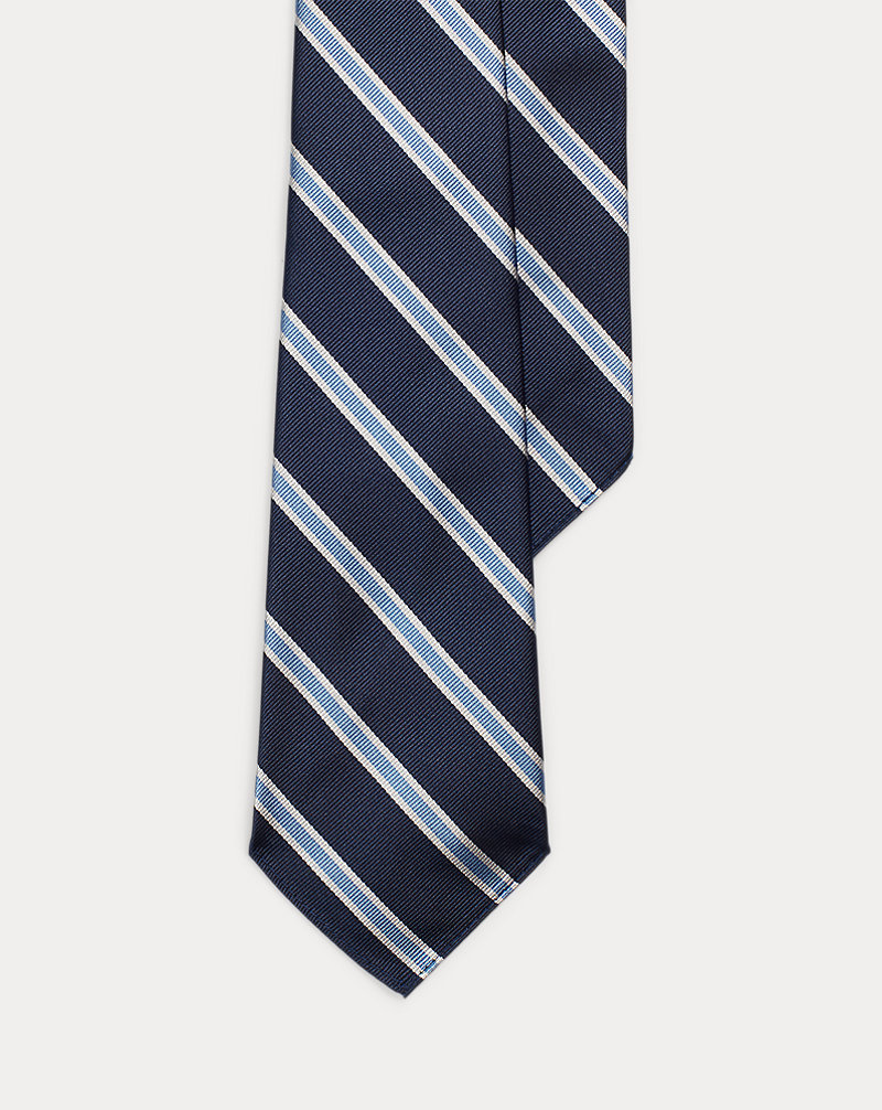 Vintage-Inspired Striped Silk Repp Tie Polo Ralph Lauren 1