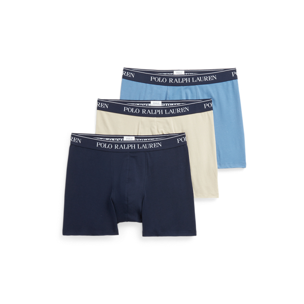 Lot de trois slips boxers coton stretch