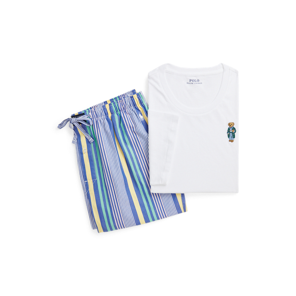 Polo Bear Shirt & Oxford Short Sleep Set Polo Ralph Lauren 1