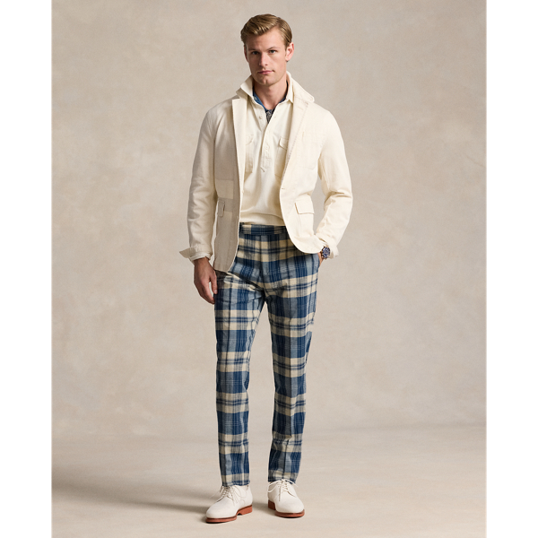 Pantalon golf ecossais homme new arrivals