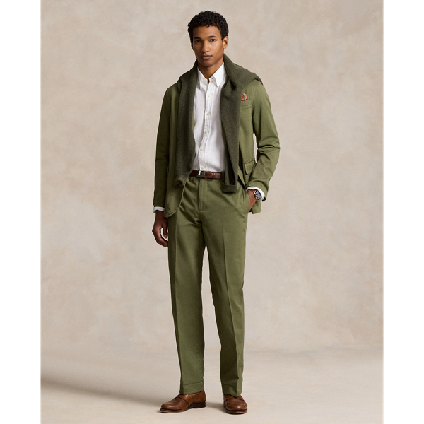 Washed Twill Suit Trouser