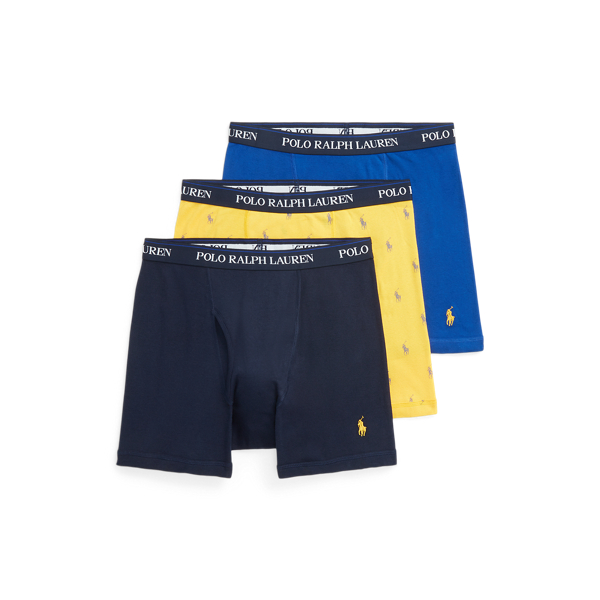 POLO RALPH LAUREN 3-pack boxer shorts in dark blue/ blue/ beige